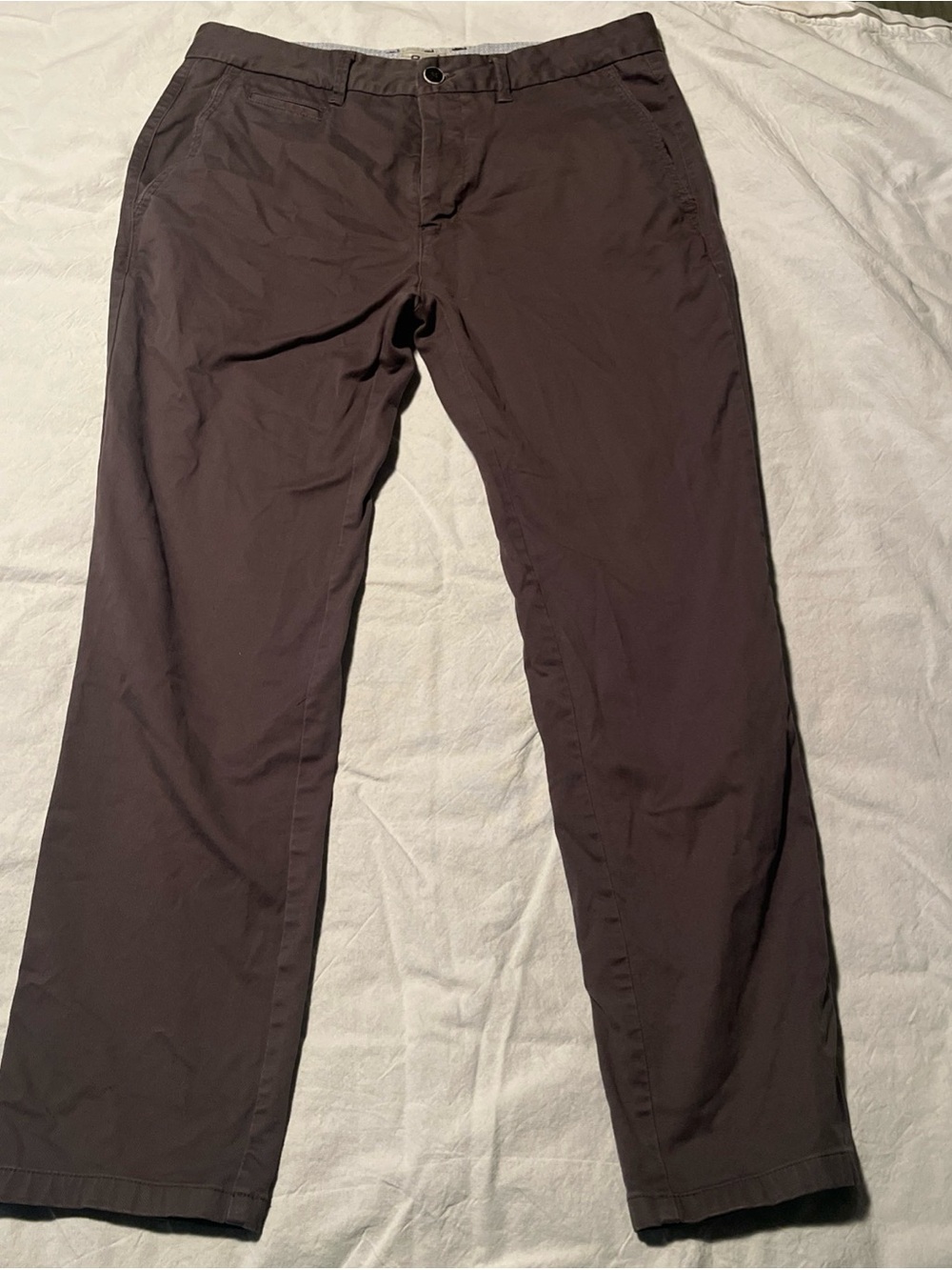 Perk Feel Good Slim Fit and Stretch Pants Size 33x32 Brown